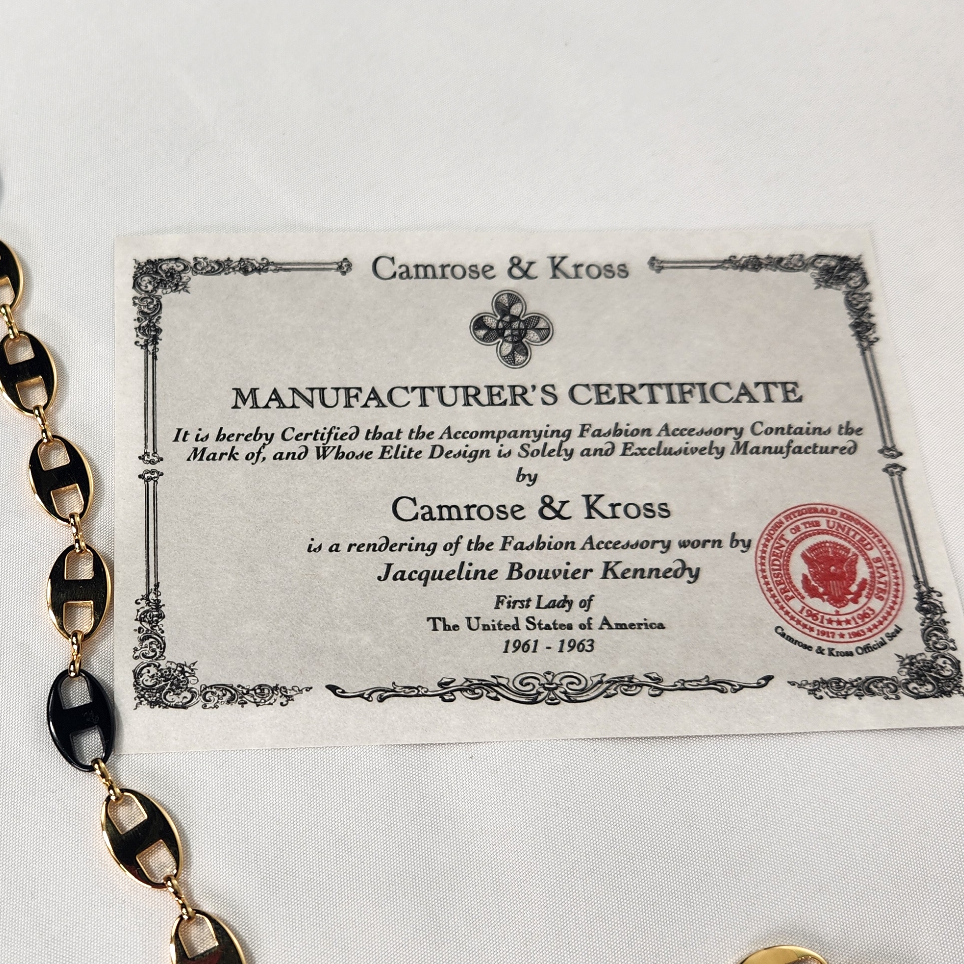 Camrose & Kross Black And Gold Necklace